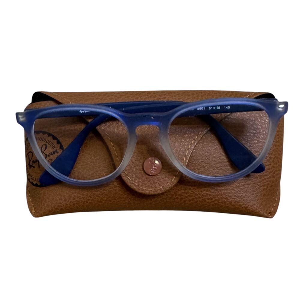 Ray Ban RB7046 Erika Optics Matte Rubber Blue Gray 5601 51-18 Frames Only